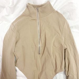 Nude FN Zip Bodysuit